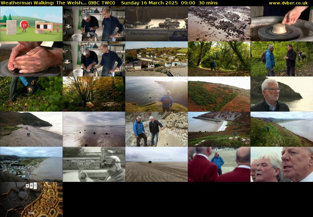 Weatherman Walking: The Welsh... (BBC TWO) Sunday 16 March 2025 09:00 - 09:30