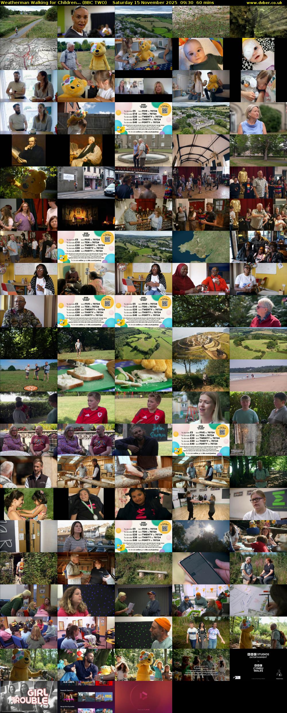 Weatherman Walking for Children... (BBC TWO) Saturday 15 November 2025 09:30 - 10:30