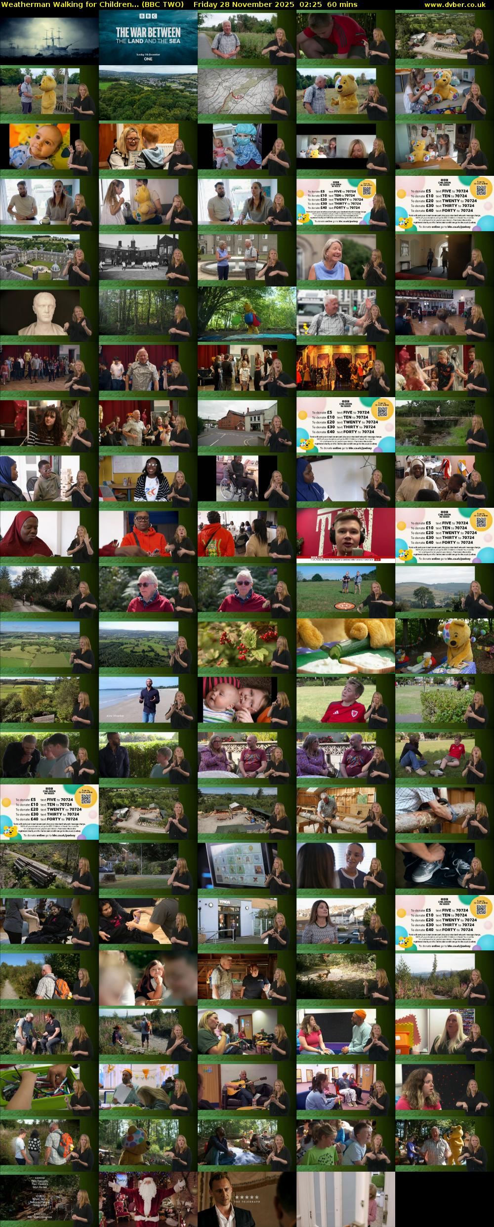 Weatherman Walking for Children... (BBC TWO) Friday 28 November 2025 02:25 - 03:25