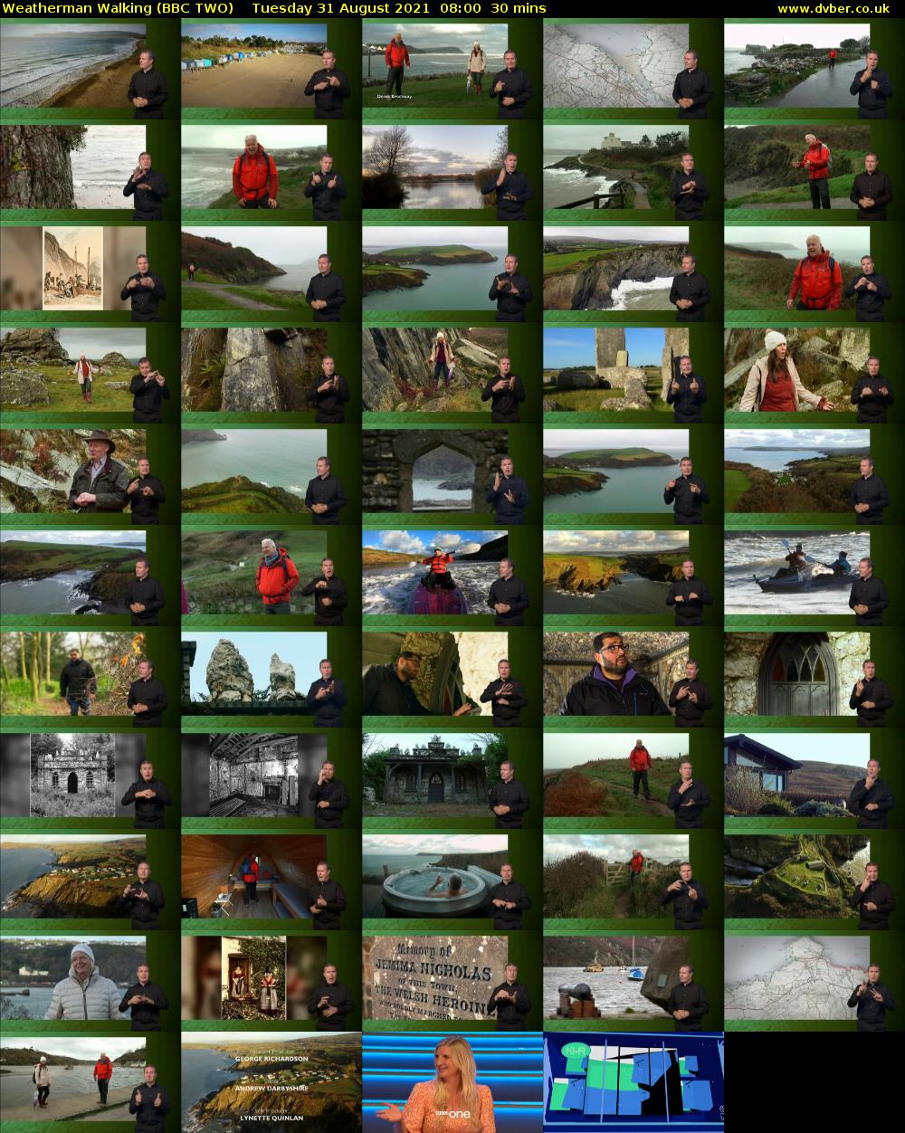 Weatherman Walking (BBC TWO) Tuesday 31 August 2021 08:00 - 08:30