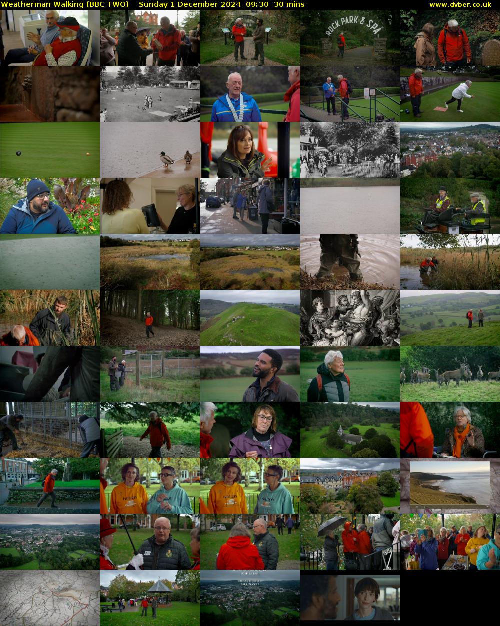 Weatherman Walking (BBC TWO) Sunday 1 December 2024 09:30 - 10:00