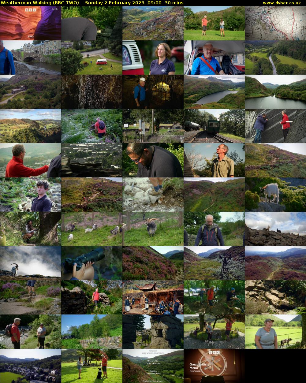 Weatherman Walking (BBC TWO) Sunday 2 February 2025 09:00 - 09:30