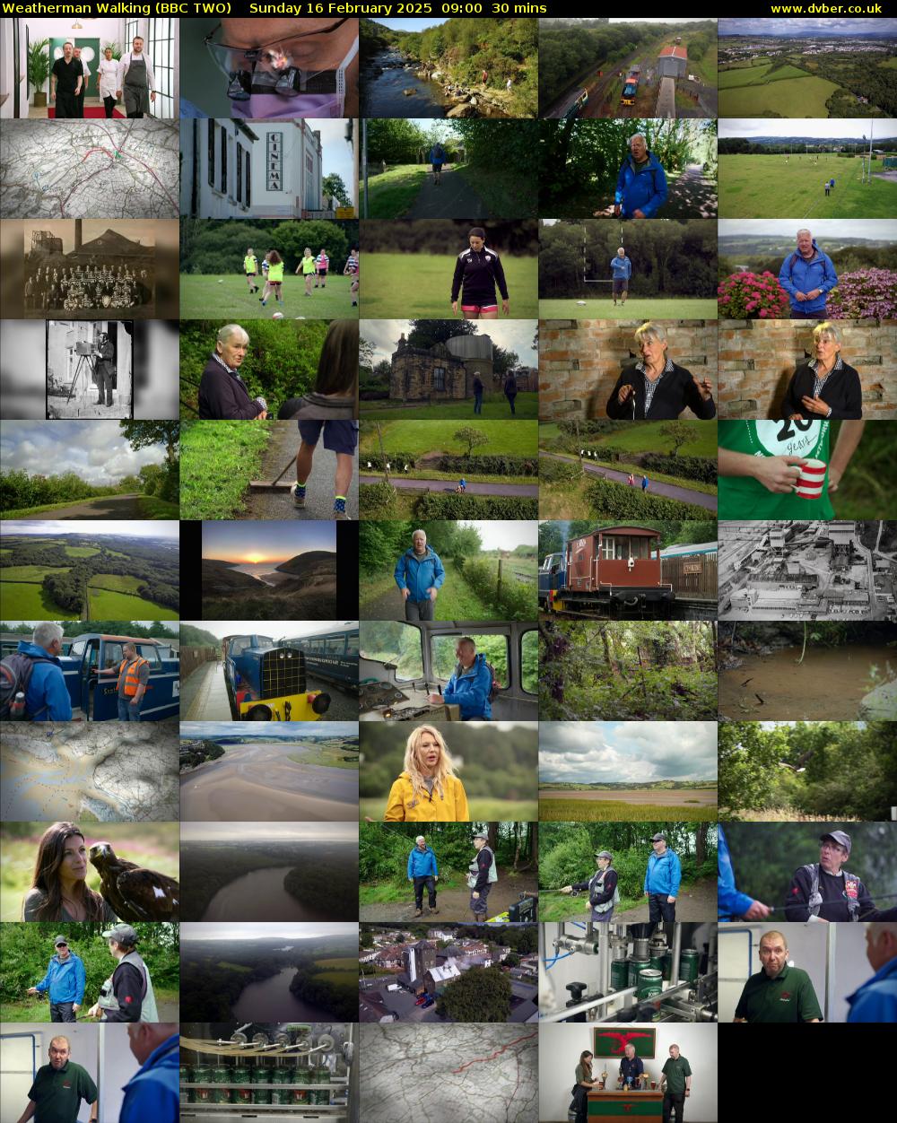 Weatherman Walking (BBC TWO) Sunday 16 February 2025 09:00 - 09:30