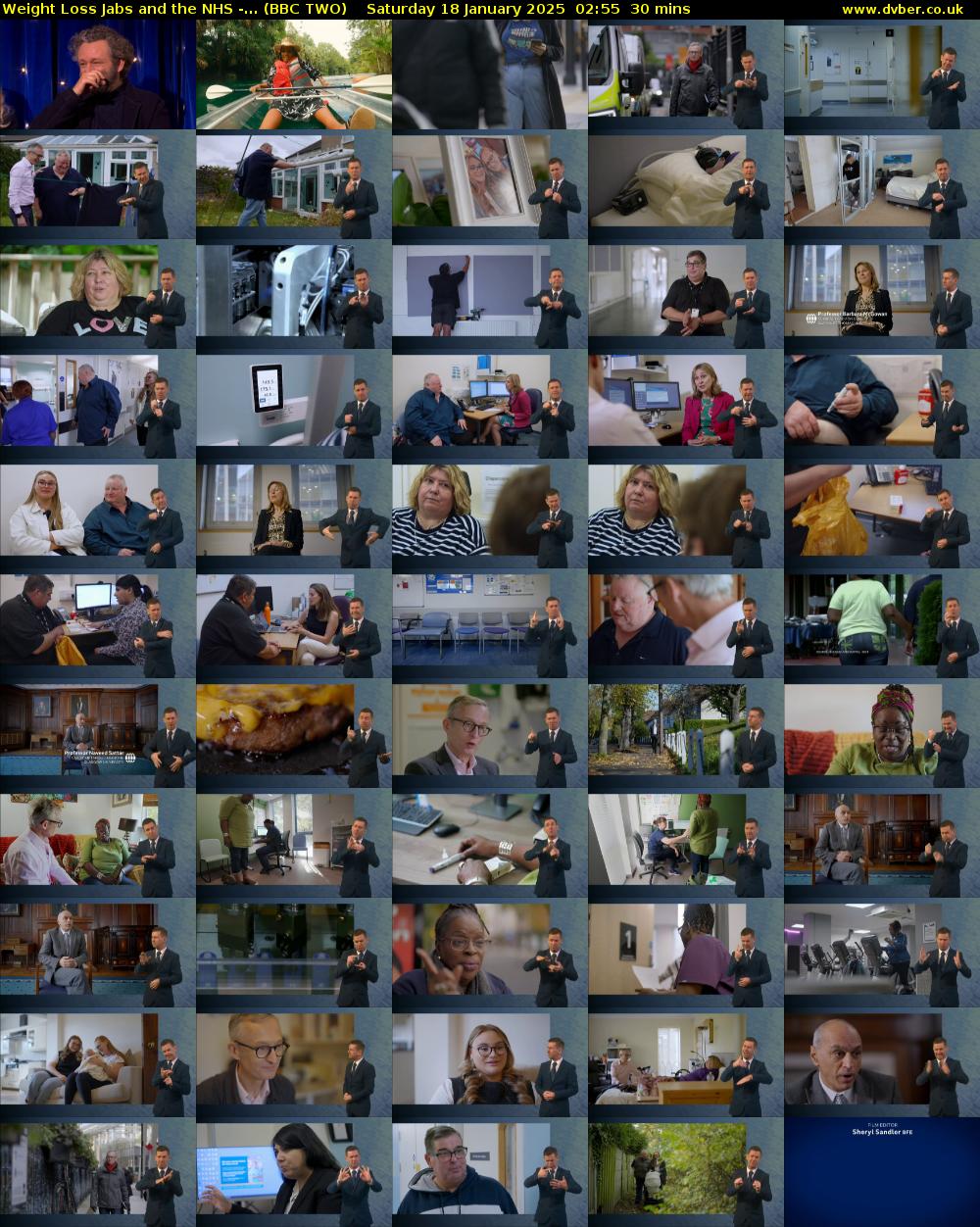 Weight Loss Jabs and the NHS -... (BBC TWO) Saturday 18 January 2025 02:55 - 03:25