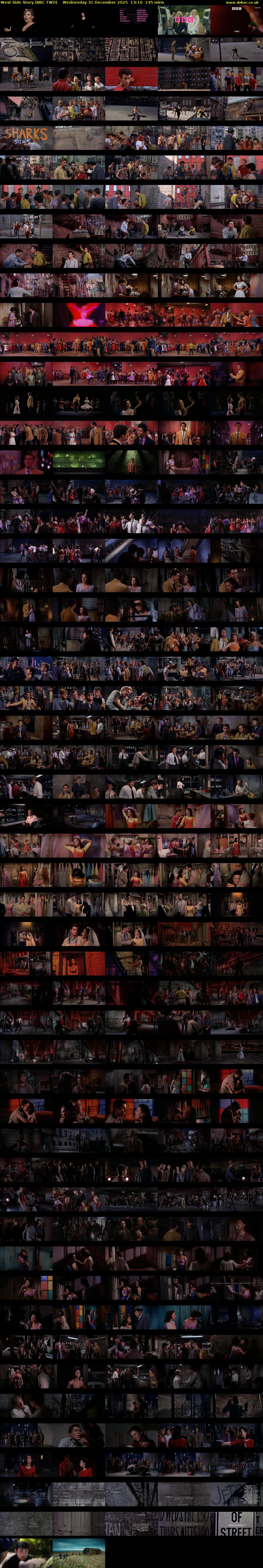 West Side Story (BBC TWO) Wednesday 31 December 2025 13:10 - 15:35