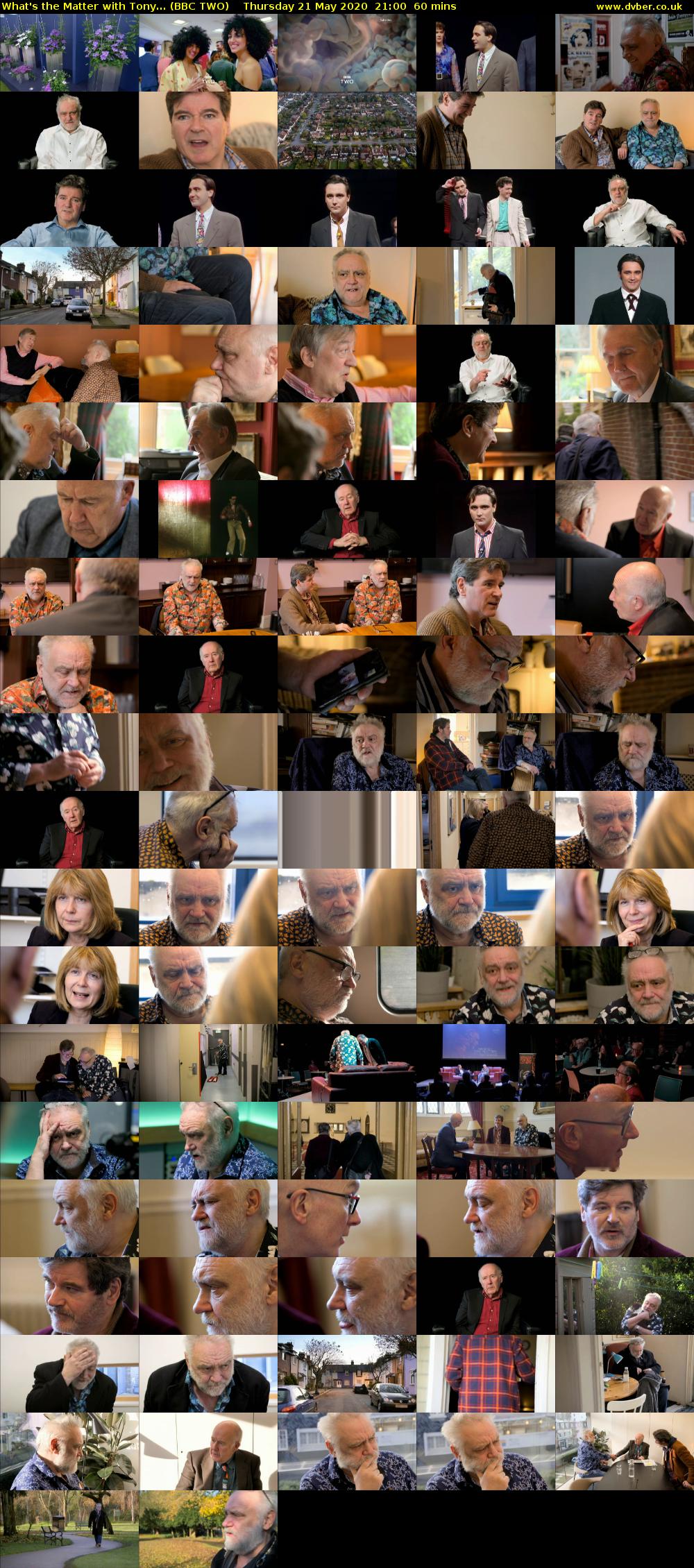 What's the Matter with Tony... (BBC TWO) Thursday 21 May 2020 21:00 - 22:00