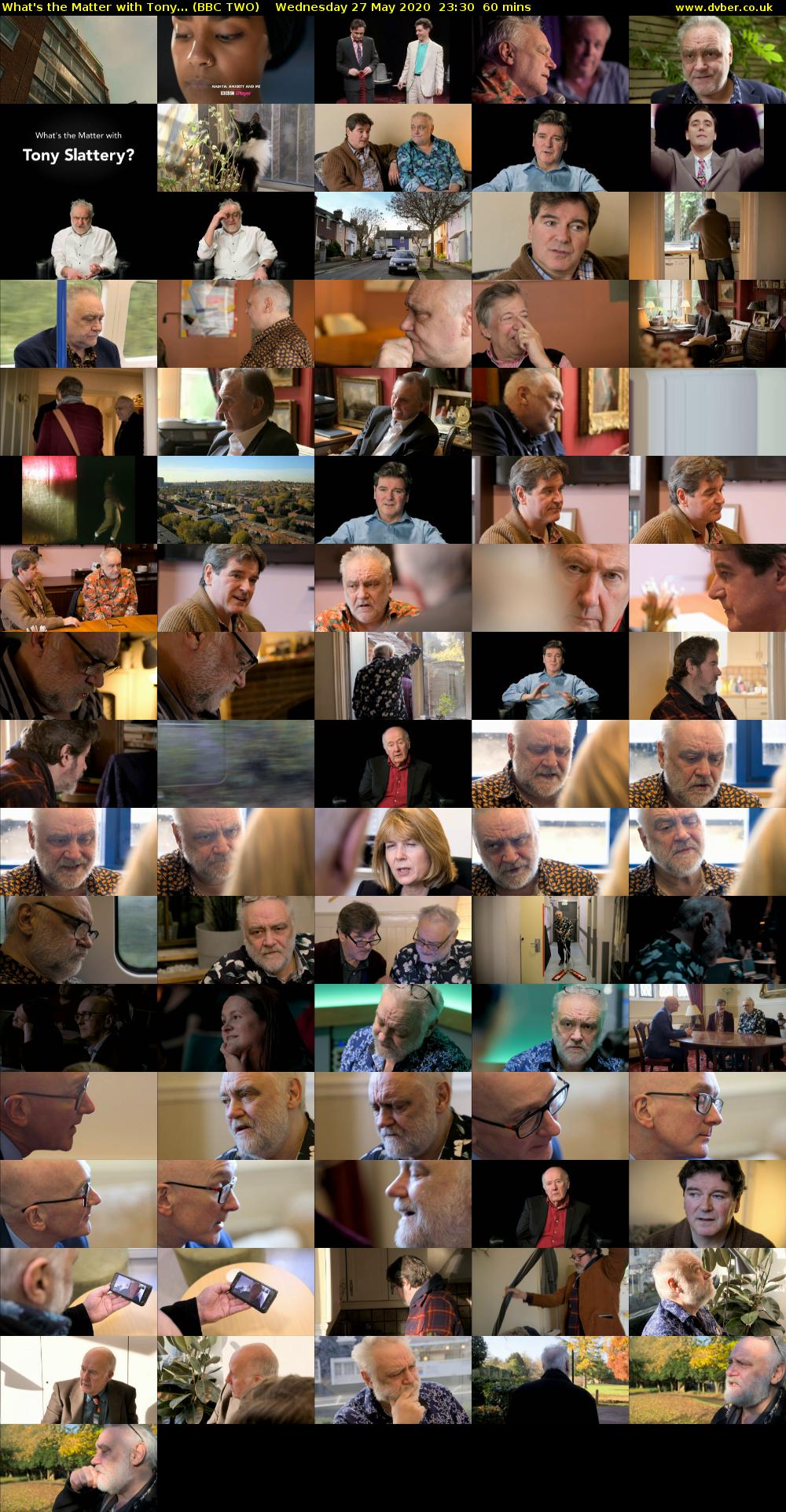 What's the Matter with Tony... (BBC TWO) Wednesday 27 May 2020 23:30 - 00:30