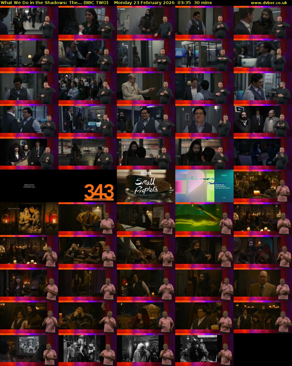 What We Do in the Shadows: The... (BBC TWO) Monday 23 February 2026 03:35 - 04:05