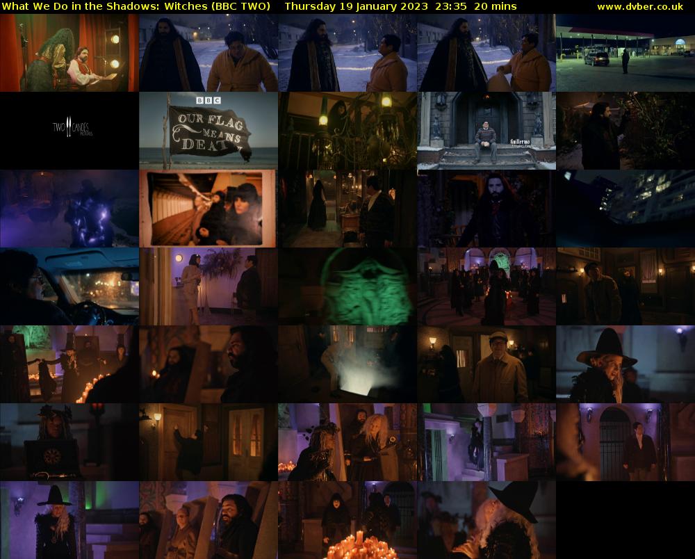 What We Do in the Shadows: Witches (BBC TWO) Thursday 19 January 2023 23:35 - 23:55