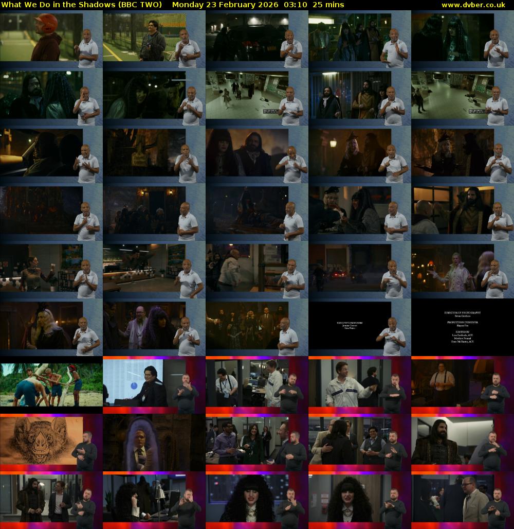 What We Do in the Shadows (BBC TWO) Monday 23 February 2026 03:10 - 03:35