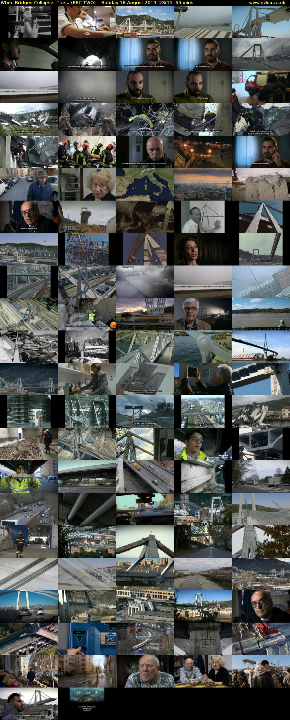When Bridges Collapse: The... (BBC TWO) Sunday 18 August 2019 23:15 - 00:15