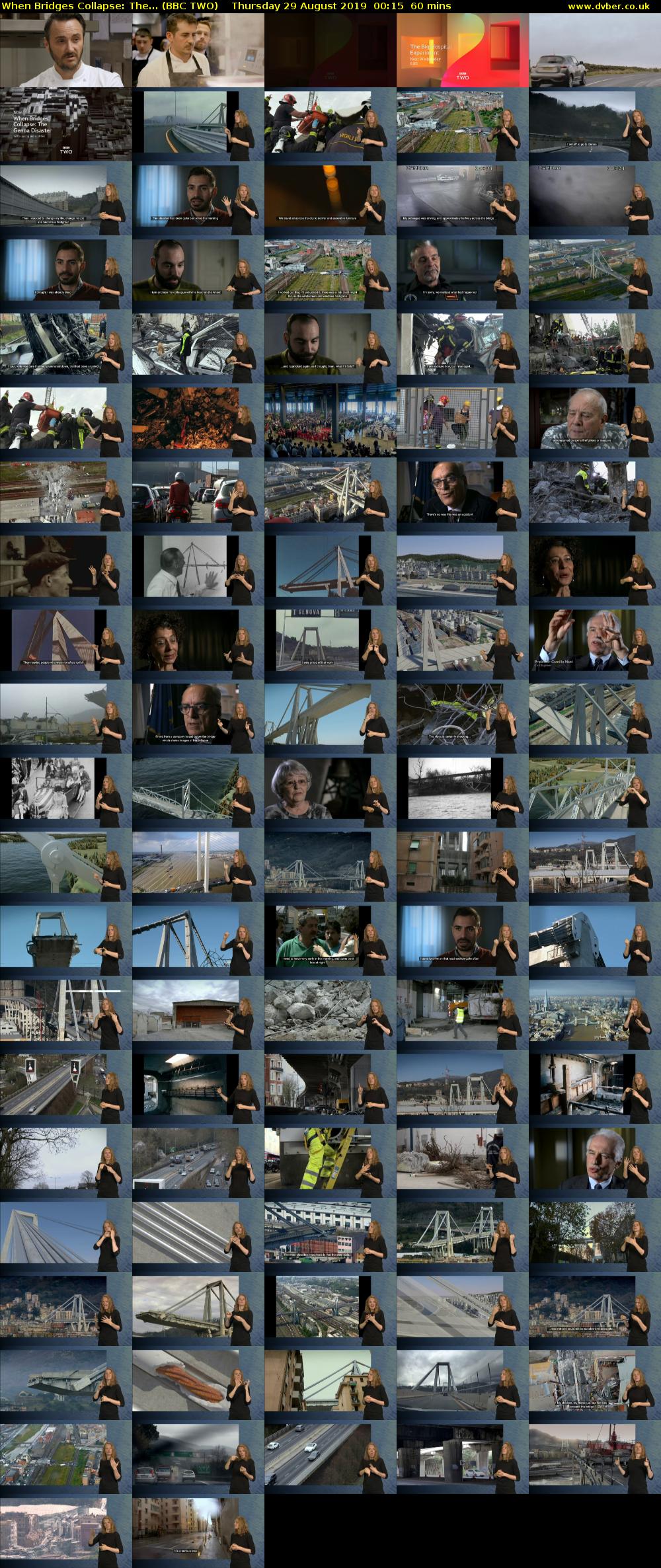 When Bridges Collapse: The... (BBC TWO) Thursday 29 August 2019 00:15 - 01:15