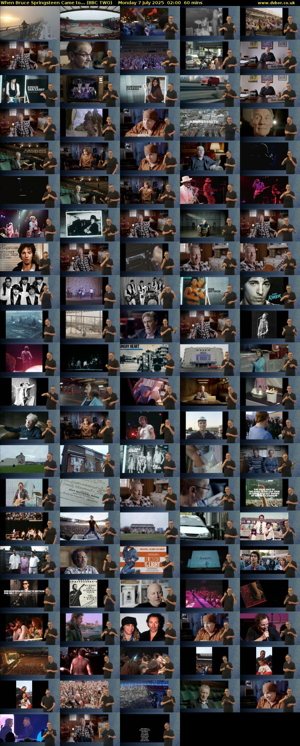 When Bruce Springsteen Came to... (BBC TWO) Monday 7 July 2025 02:00 - 03:00