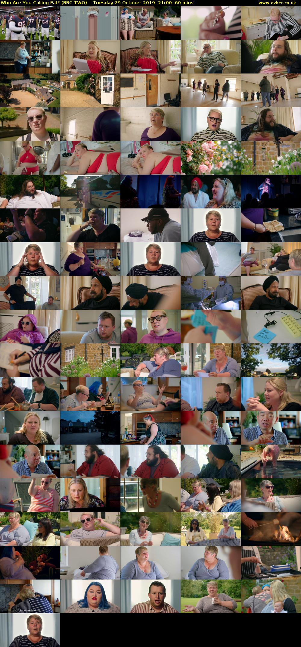 Who Are You Calling Fat? (BBC TWO) Tuesday 29 October 2019 21:00 - 22:00