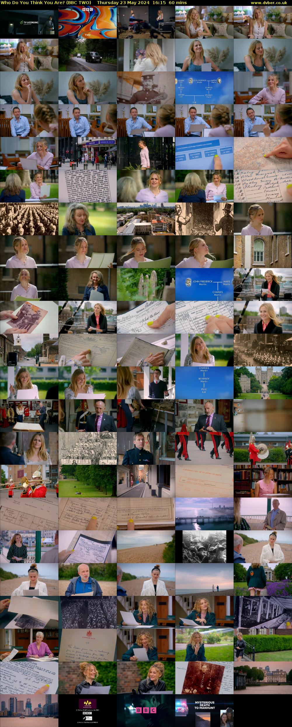 Who Do You Think You Are? (BBC TWO) Thursday 23 May 2024 16:15 - 17:15