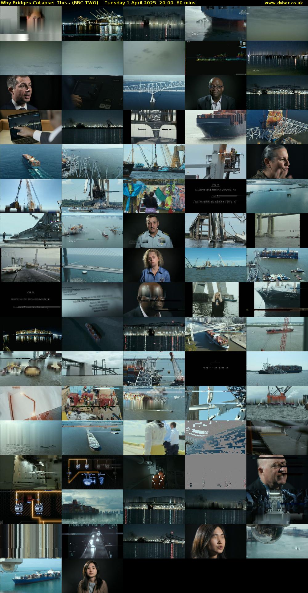 Why Bridges Collapse: The... (BBC TWO) Tuesday 1 April 2025 20:00 - 21:00