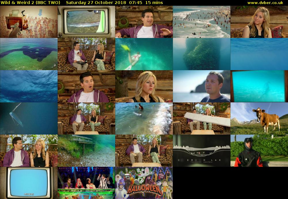 Wild & Weird 2 (BBC TWO) Saturday 27 October 2018 07:45 - 08:00