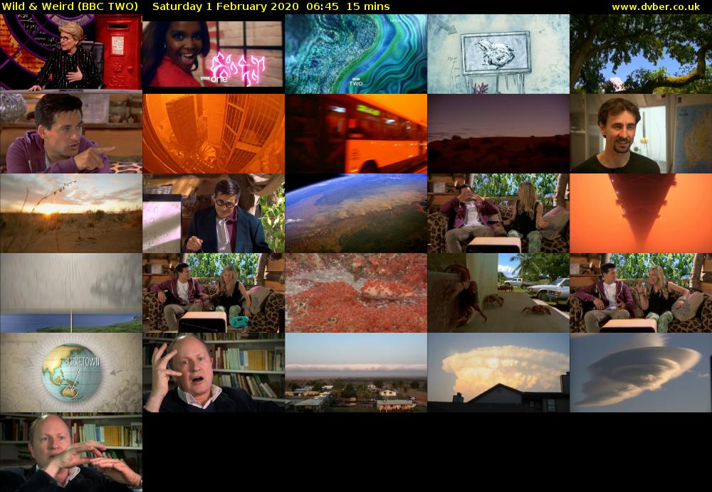Wild & Weird (BBC TWO) Saturday 1 February 2020 06:45 - 07:00