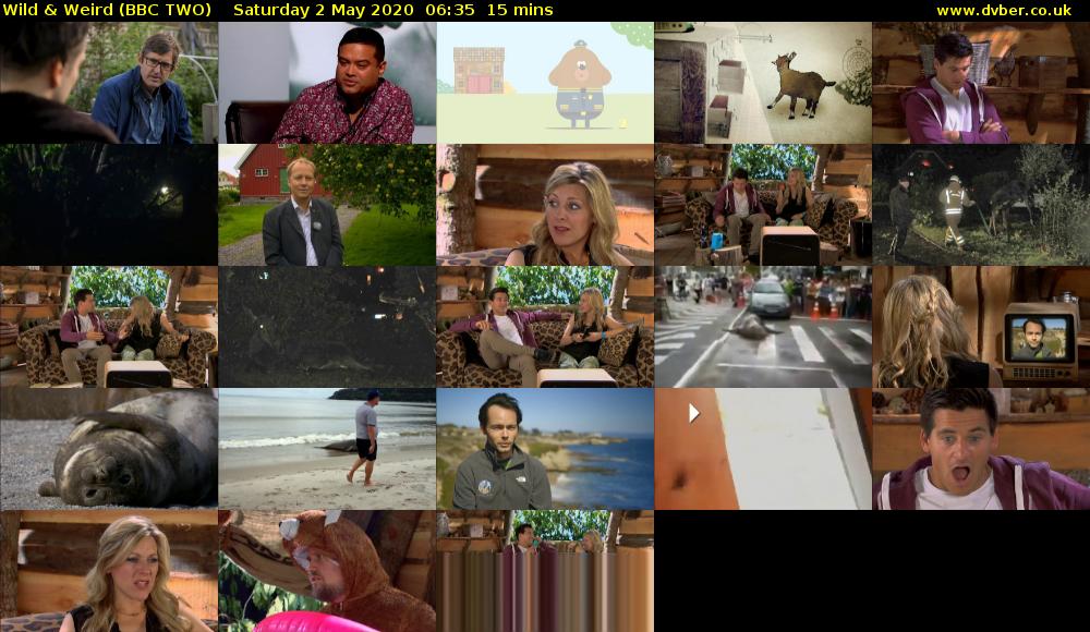 Wild & Weird (BBC TWO) Saturday 2 May 2020 06:35 - 06:50
