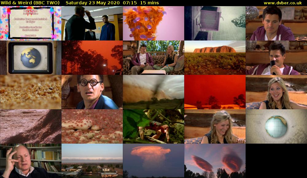 Wild & Weird (BBC TWO) Saturday 23 May 2020 07:15 - 07:30