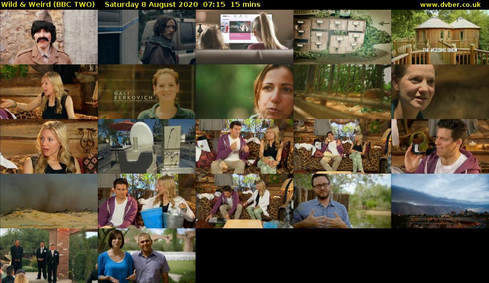 Wild & Weird (BBC TWO) Saturday 8 August 2020 07:15 - 07:30