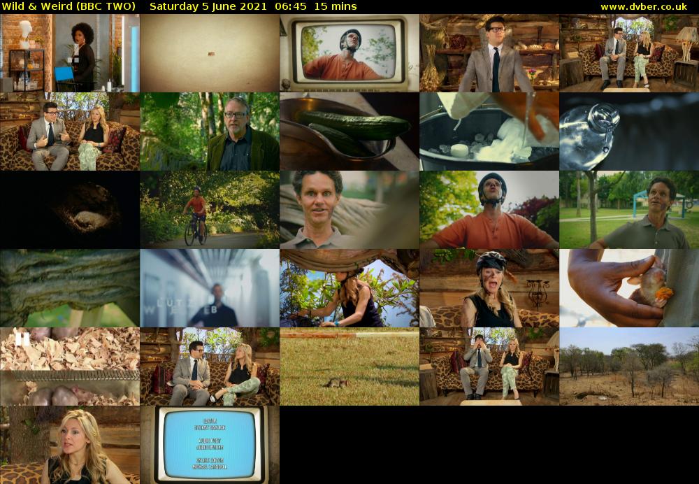 Wild & Weird (BBC TWO) Saturday 5 June 2021 06:45 - 07:00
