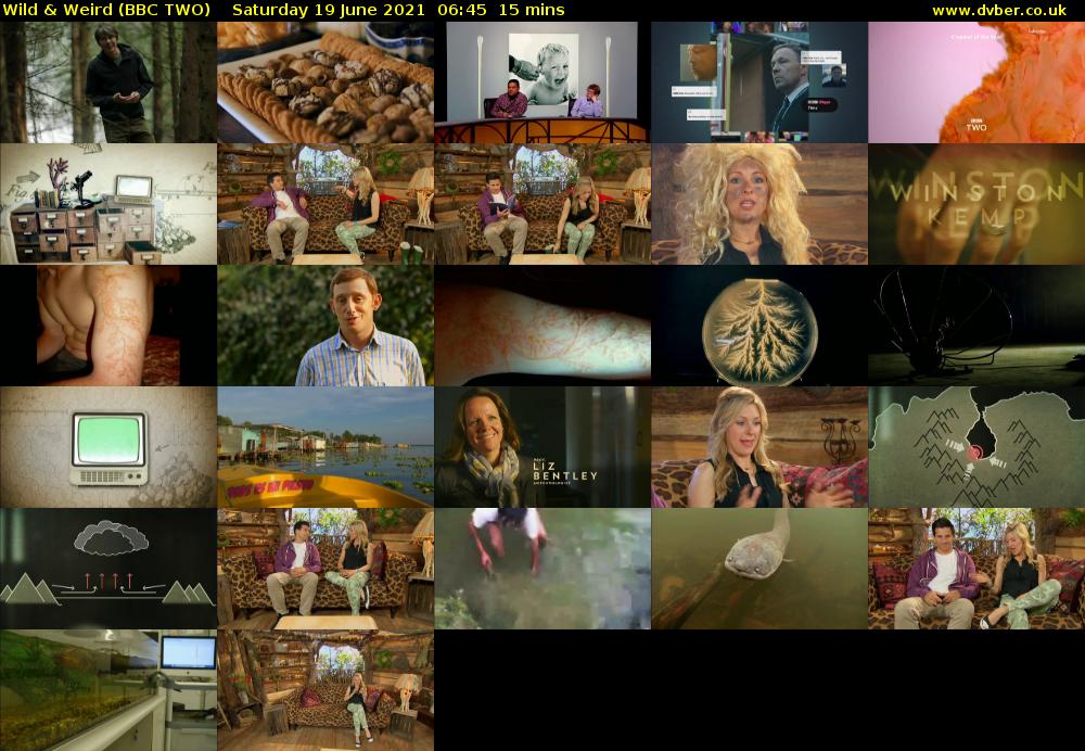 Wild & Weird (BBC TWO) Saturday 19 June 2021 06:45 - 07:00