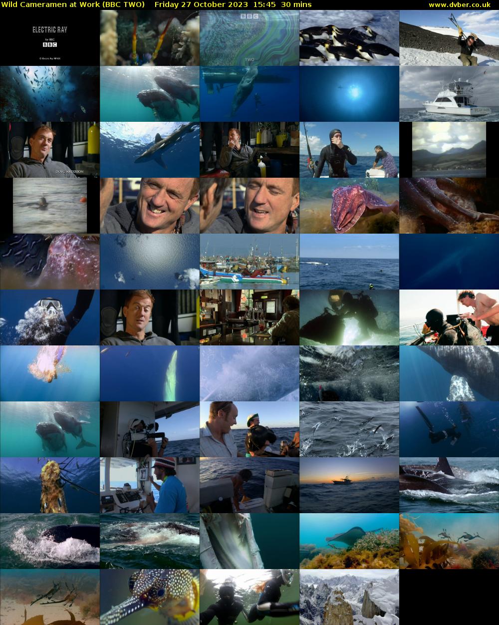 Wild Cameramen at Work (BBC TWO) Friday 27 October 2023 15:45 - 16:15