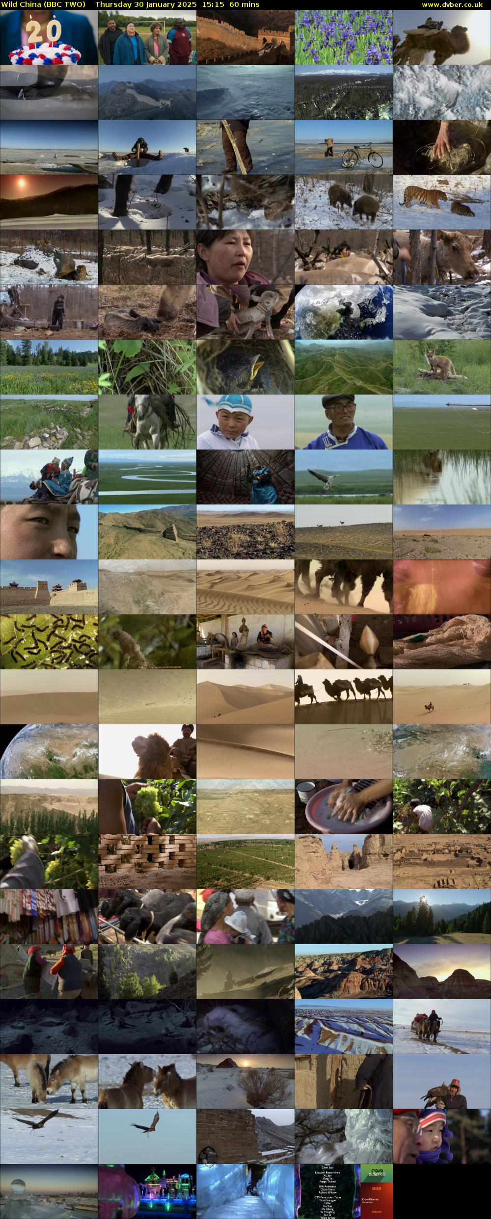 Wild China (BBC TWO) Thursday 30 January 2025 15:15 - 16:15