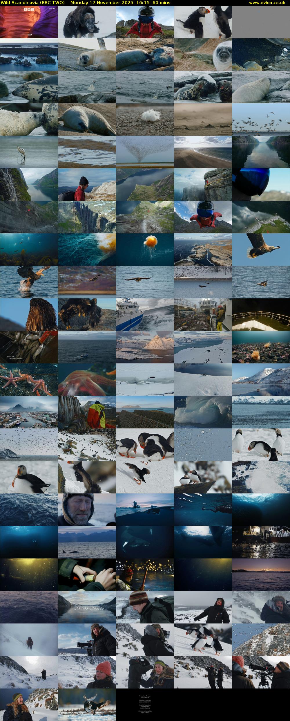 Wild Scandinavia (BBC TWO) Monday 17 November 2025 16:15 - 17:15