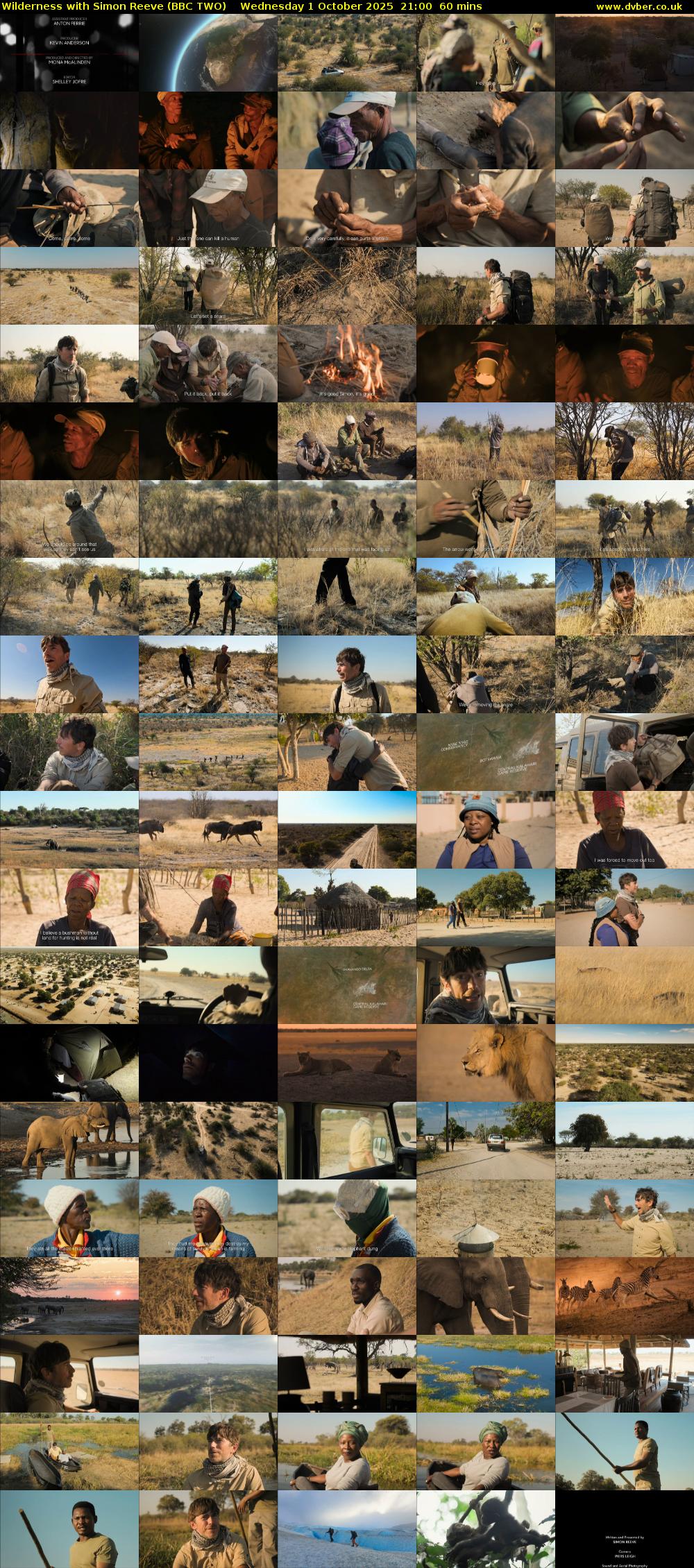 Wilderness with Simon Reeve (BBC TWO) Wednesday 1 October 2025 21:00 - 22:00