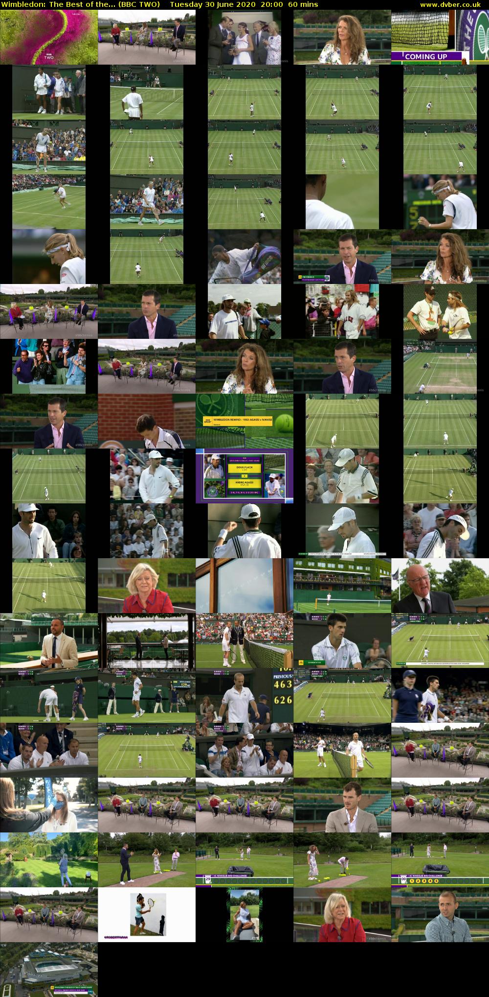 Wimbledon: The Best of the... (BBC TWO) Tuesday 30 June 2020 20:00 - 21:00