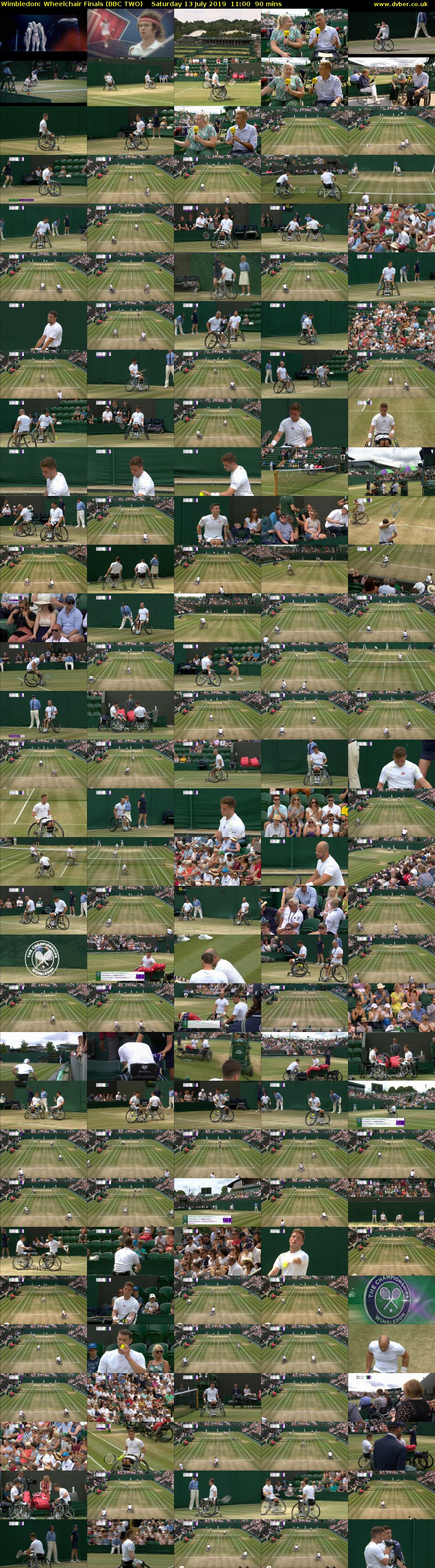 Wimbledon: Wheelchair Finals (BBC TWO) Saturday 13 July 2019 11:00 - 12:30