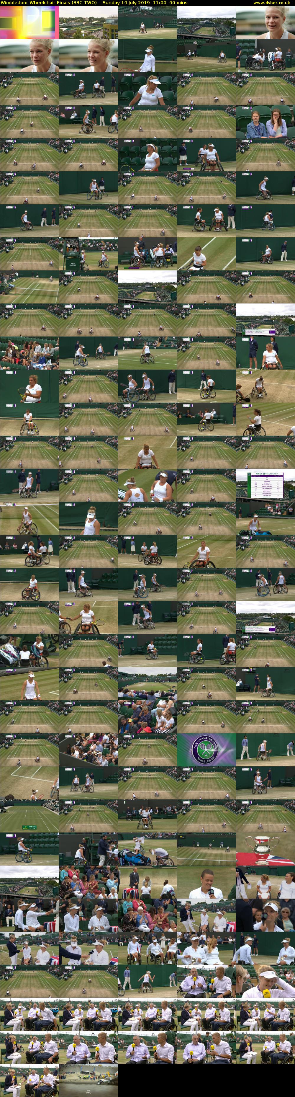 Wimbledon: Wheelchair Finals (BBC TWO) Sunday 14 July 2019 11:00 - 12:30