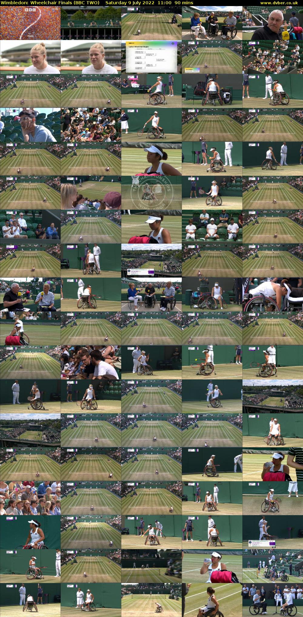 Wimbledon: Wheelchair Finals (BBC TWO) Saturday 9 July 2022 11:00 - 12:30