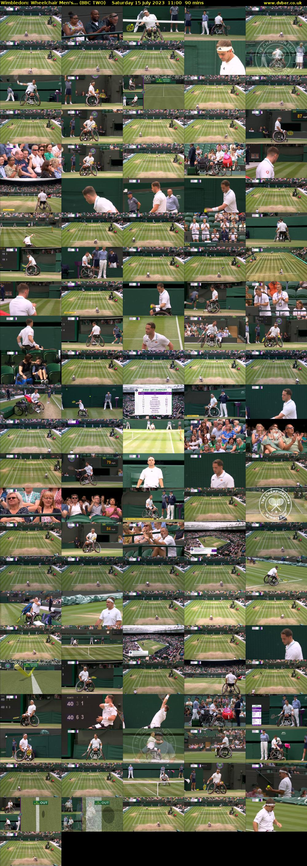 Wimbledon: Wheelchair Men's... (BBC TWO) Saturday 15 July 2023 11:00 - 12:30