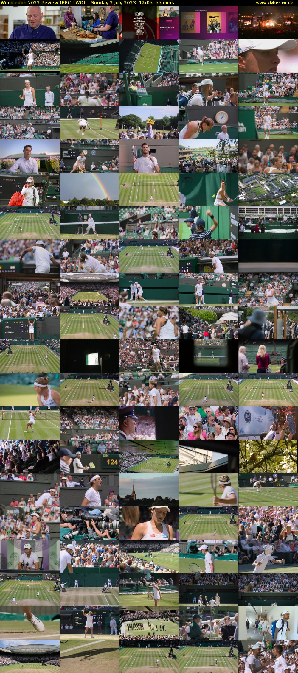 Wimbledon 2022 Review (BBC TWO) Sunday 2 July 2023 12:05 - 13:00