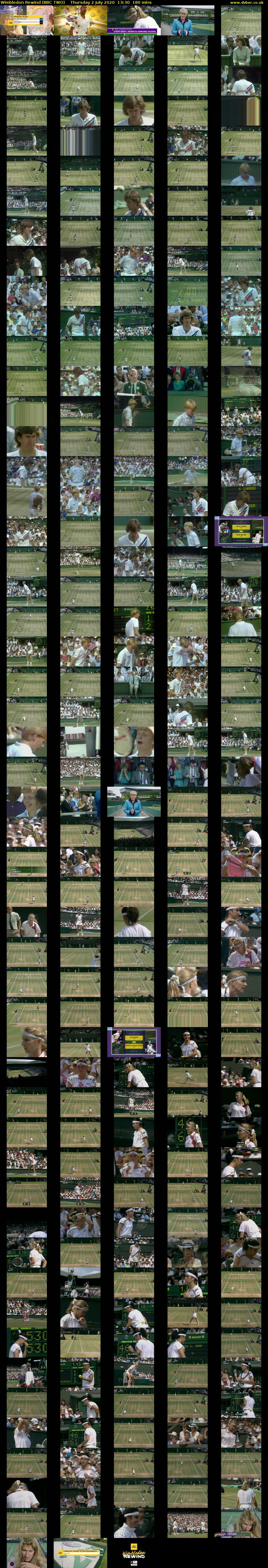 Wimbledon Rewind (BBC TWO) Thursday 2 July 2020 13:30 - 16:30