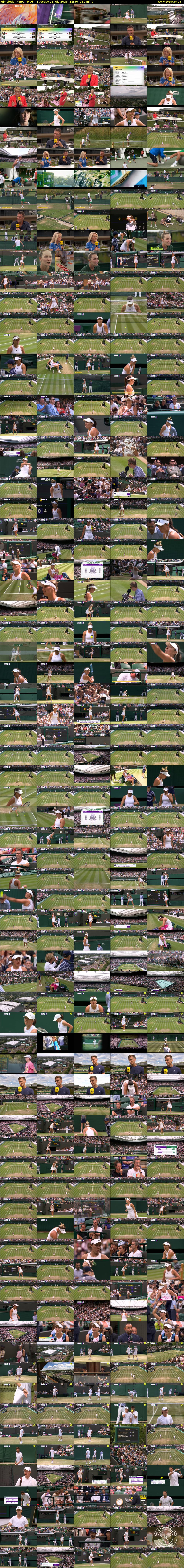 Wimbledon (BBC TWO) Tuesday 11 July 2023 12:30 - 16:00