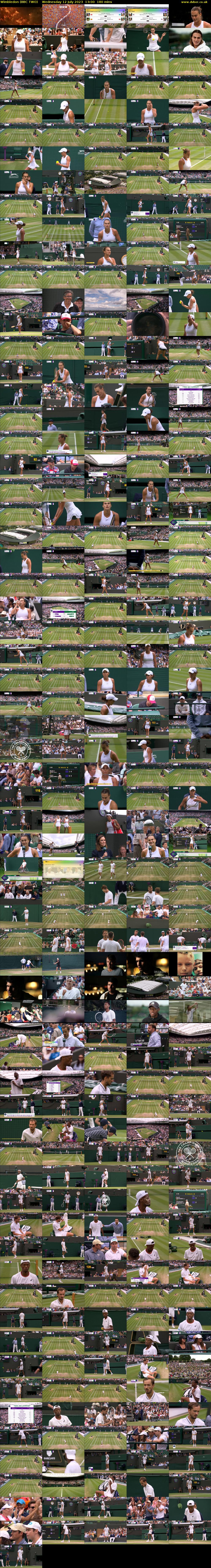 Wimbledon (BBC TWO) Wednesday 12 July 2023 13:00 - 16:00