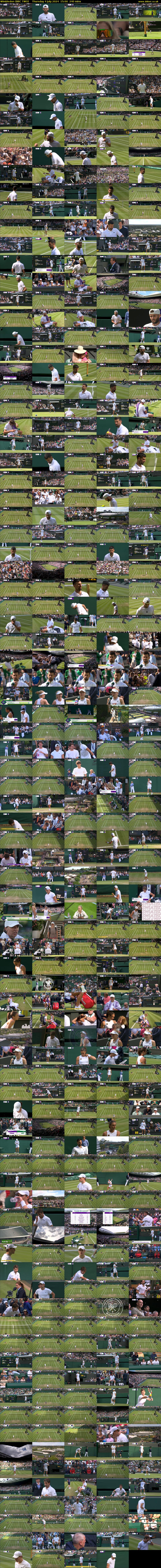 Wimbledon (BBC TWO) Thursday 4 July 2024 15:00 - 19:00