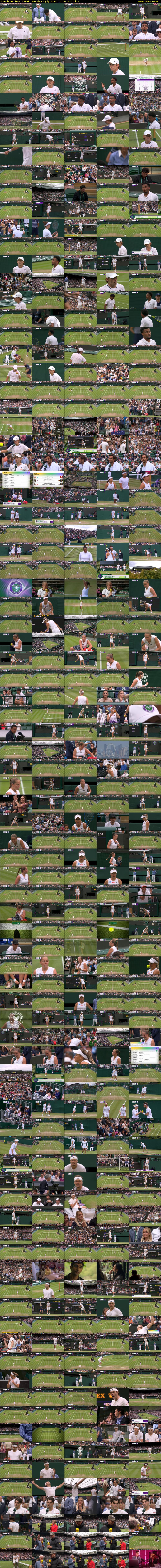 Wimbledon (BBC TWO) Monday 8 July 2024 15:00 - 19:00