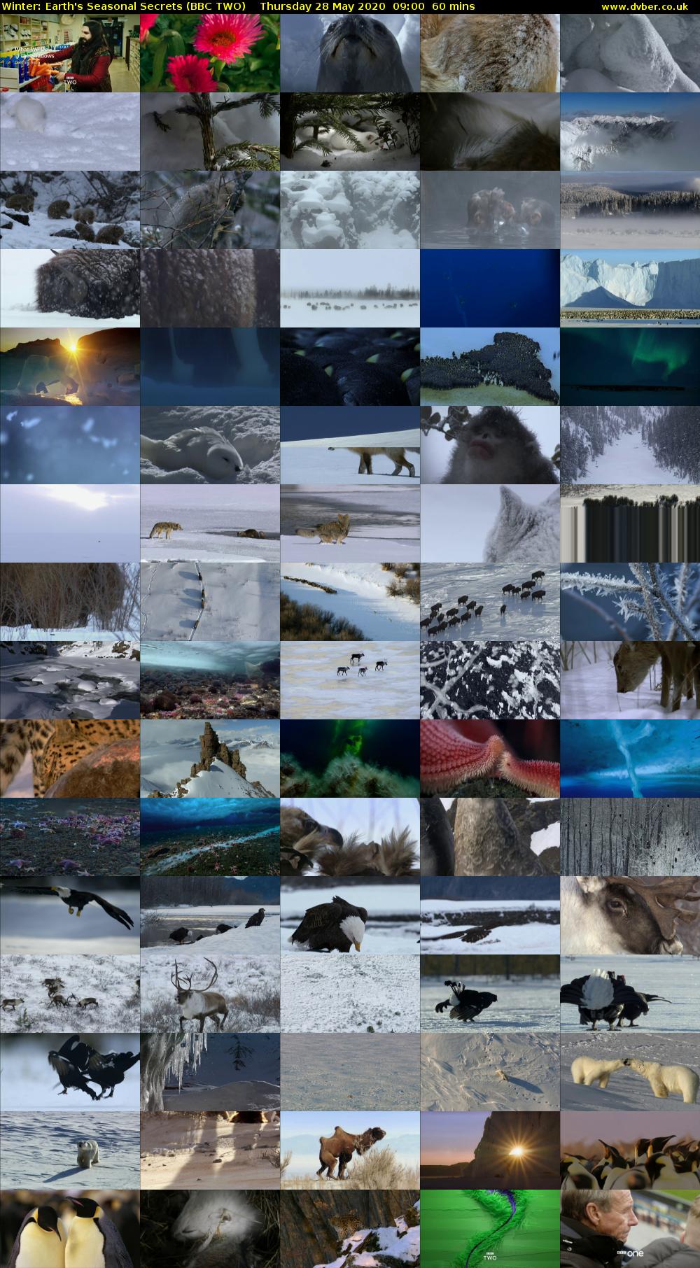 Winter: Earth's Seasonal Secrets (BBC TWO) Thursday 28 May 2020 09:00 - 10:00