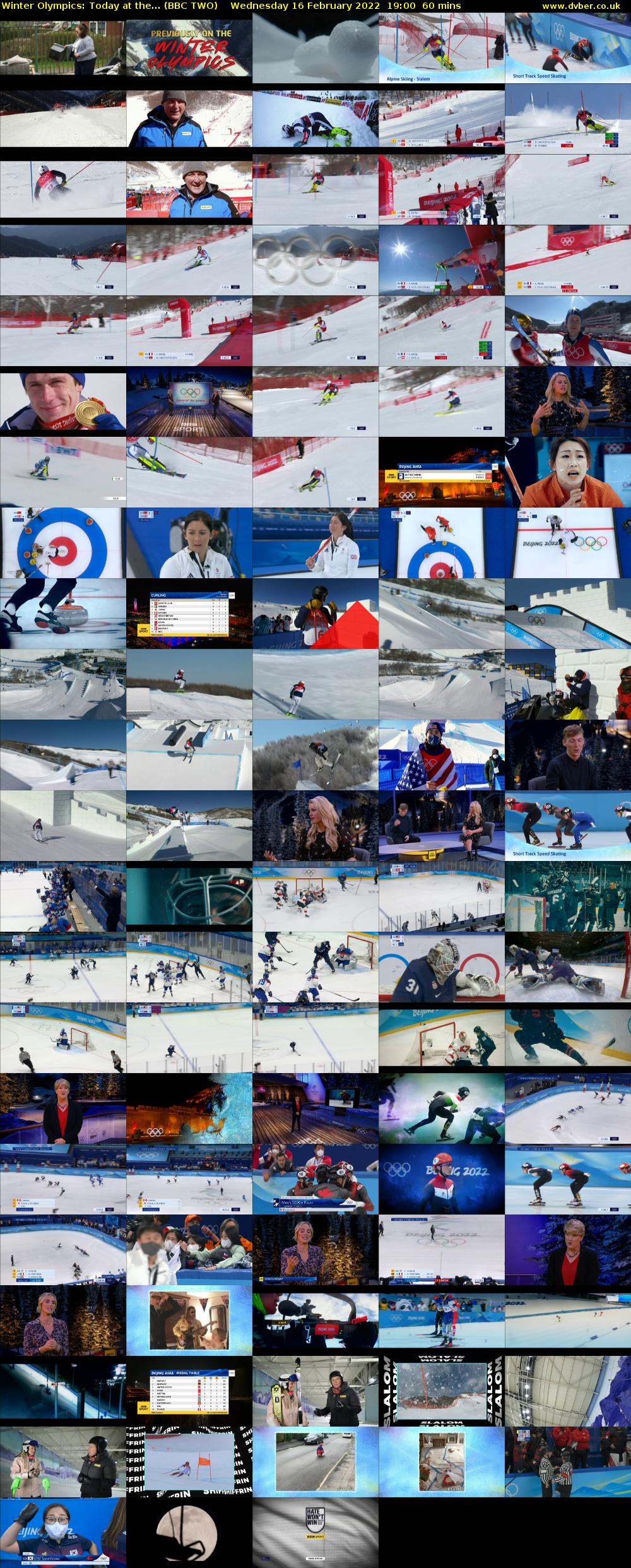 Winter Olympics: Today at the... (BBC TWO) Wednesday 16 February 2022 19:00 - 20:00