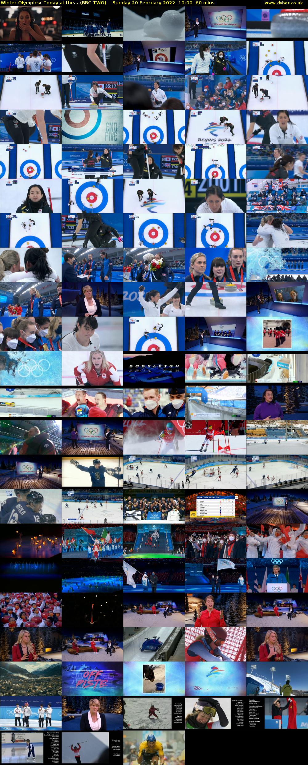 Winter Olympics: Today at the... (BBC TWO) Sunday 20 February 2022 19:00 - 20:00