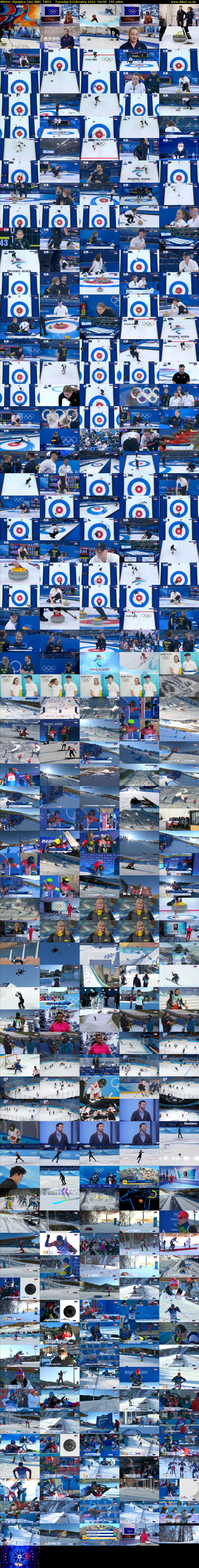 Winter Olympics Live (BBC TWO) Tuesday 8 February 2022 06:00 - 09:15