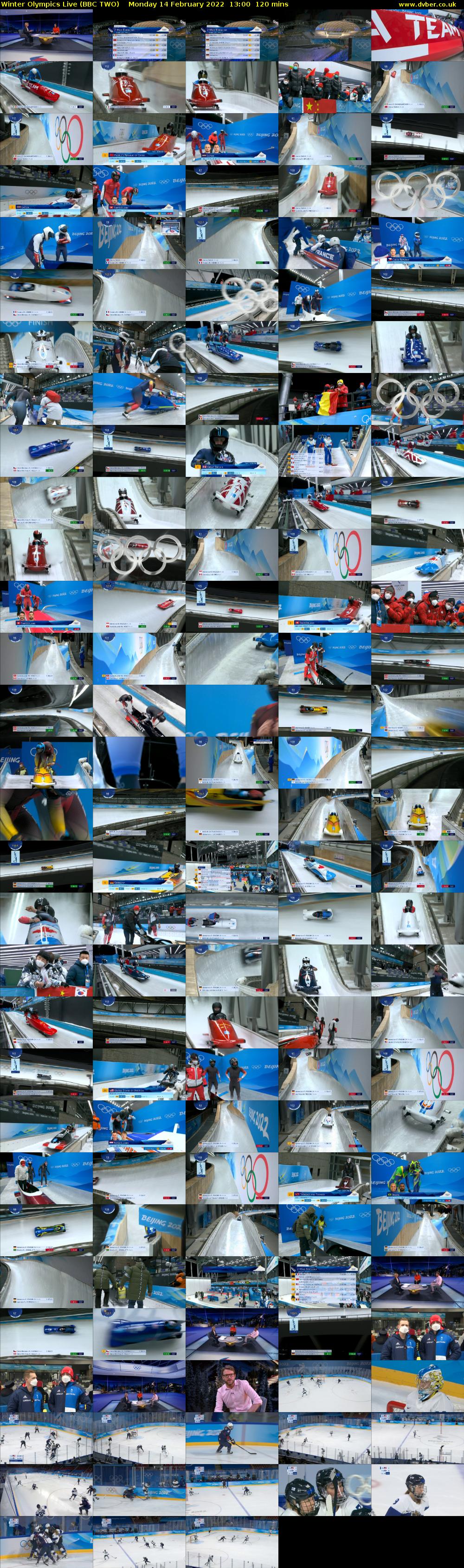 Winter Olympics Live (BBC TWO) Monday 14 February 2022 13:00 - 15:00