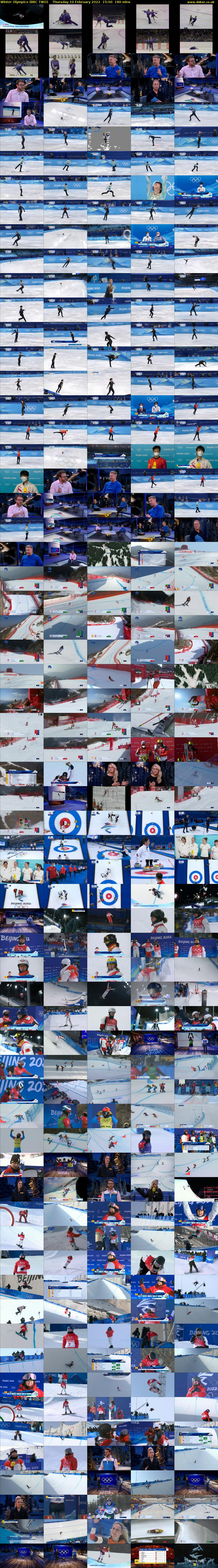 Winter Olympics (BBC TWO) Thursday 10 February 2022 15:00 - 18:00