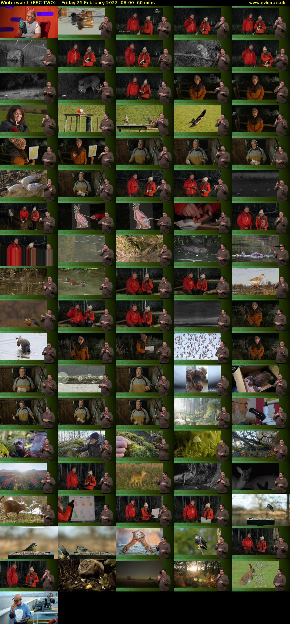 Winterwatch (BBC TWO) Friday 25 February 2022 08:00 - 09:00