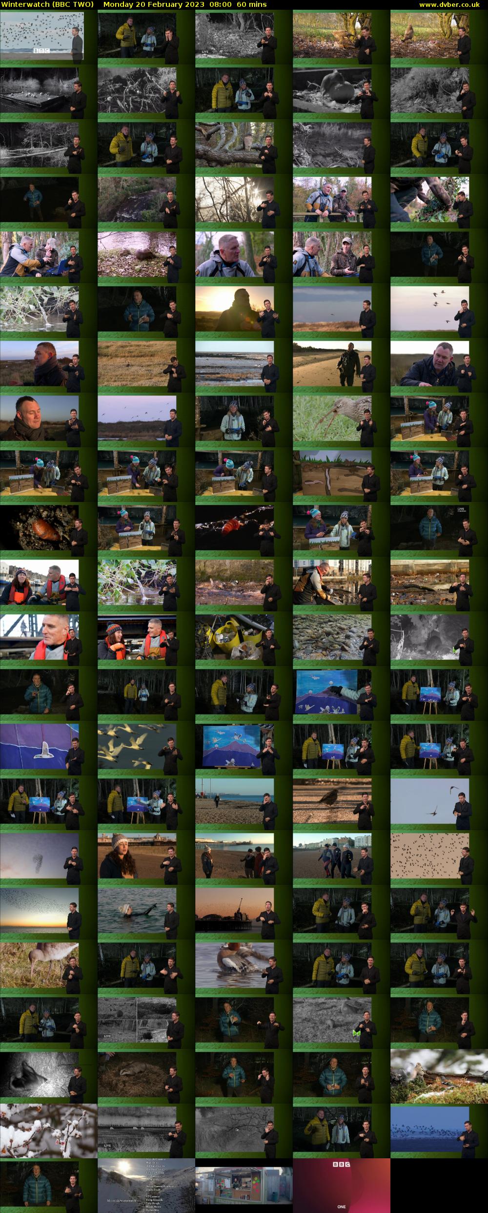 Winterwatch (BBC TWO) Monday 20 February 2023 08:00 - 09:00
